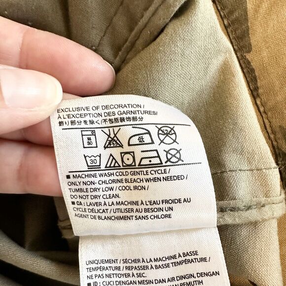 Old Navy Jacket Womens Medium Green Army Camo  Utility Full Zip Long Sleeve - Picture 7 of 11